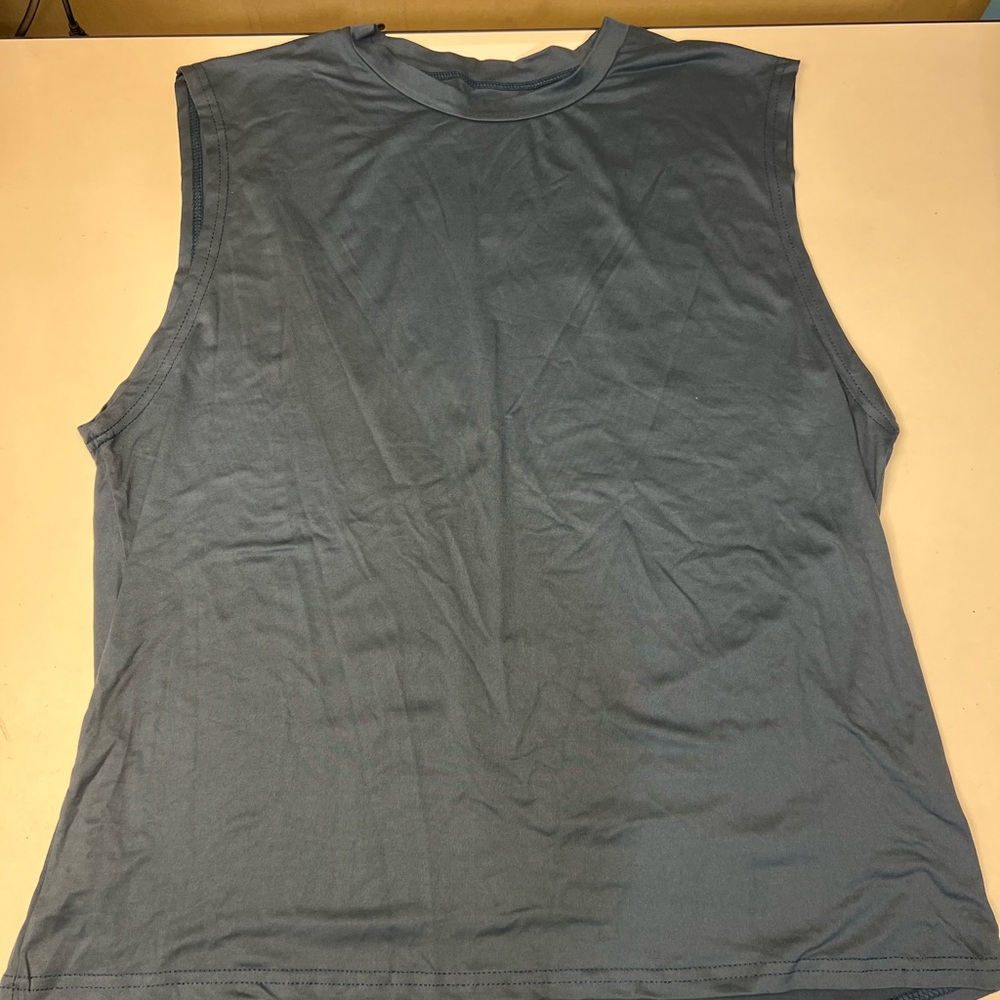 Sleeveless Gray Top